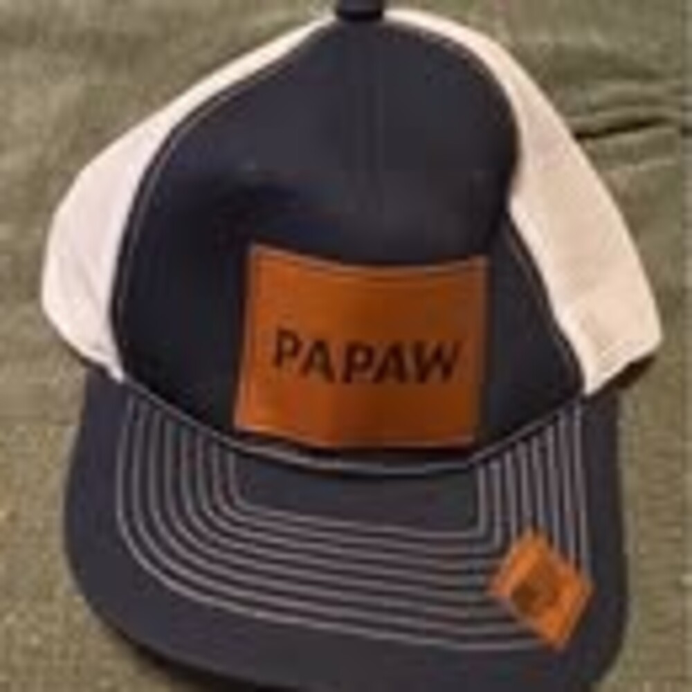 Papaw Navy and White Trucker Hat
